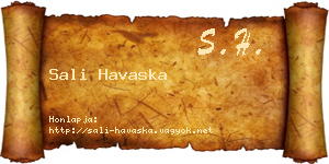 Sali Havaska névjegykártya